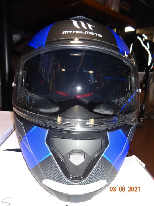 каска MT Thunder 3 SV Trace пистов мото мотор тъмни очила ПРОМО!