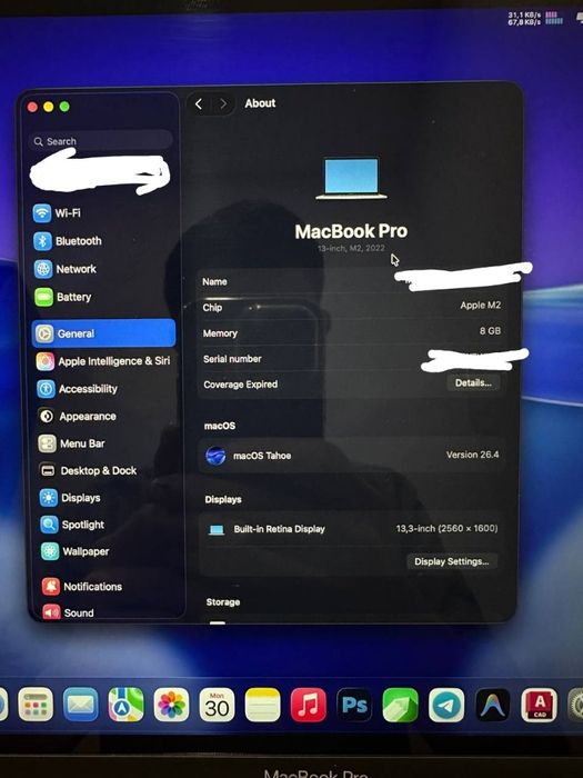 Apple macbook pro m2 13.3