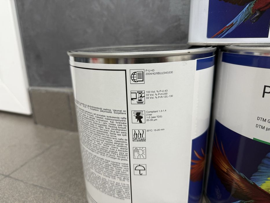 Filler grund epoxi Glasurit ud pe ud 3 litri plus intaritor