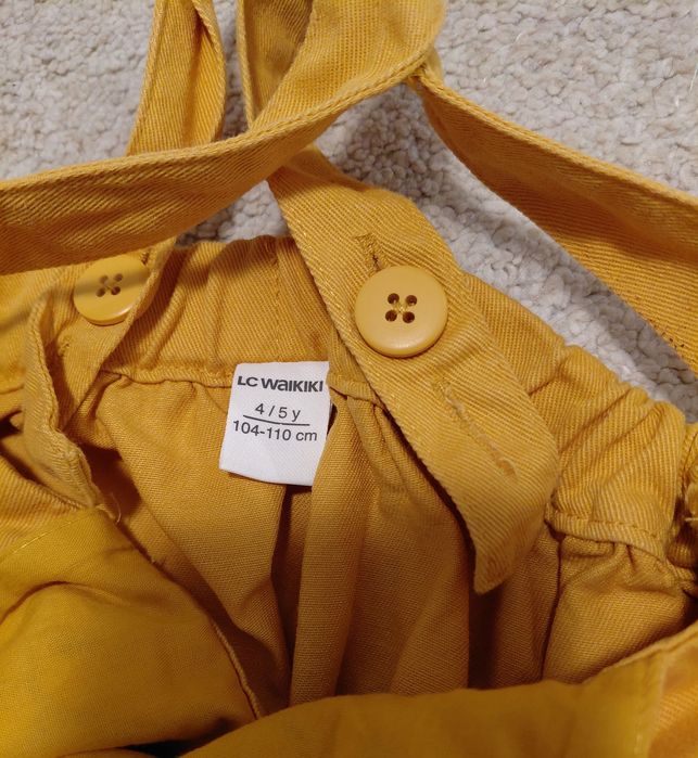 LCW ECO Детска рокля с бродерия без ръкави, 100% памук, размер 104-110