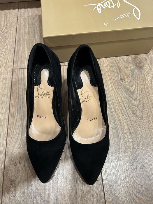 Туфли черные на каблуке