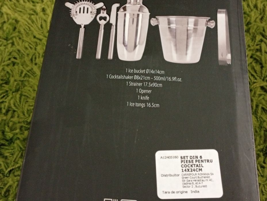 Cadou cocktail set + Electric desfăcător  sticle vin set -Noi-