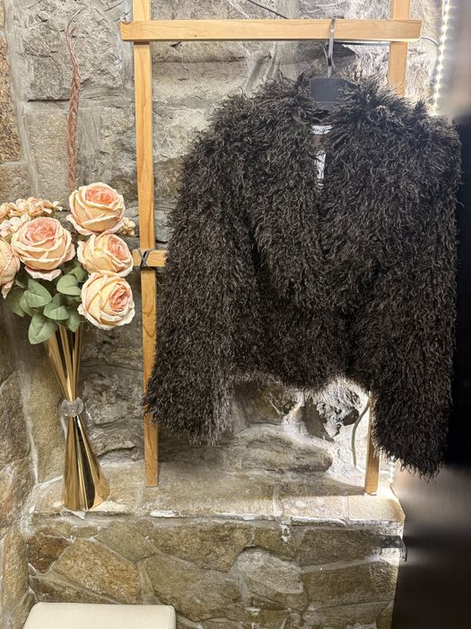 Промо!!!Палто тип монголска вълна