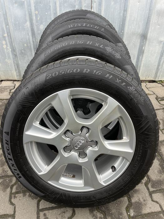 Jante aliaj 5x112mm, anvelope 205/60 R16, Audi A4 B8 B9, A6 C6