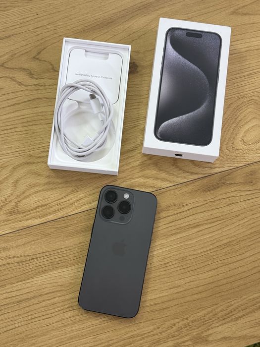 Бартер/заменям iphone 15 pro 256gb 100% черен