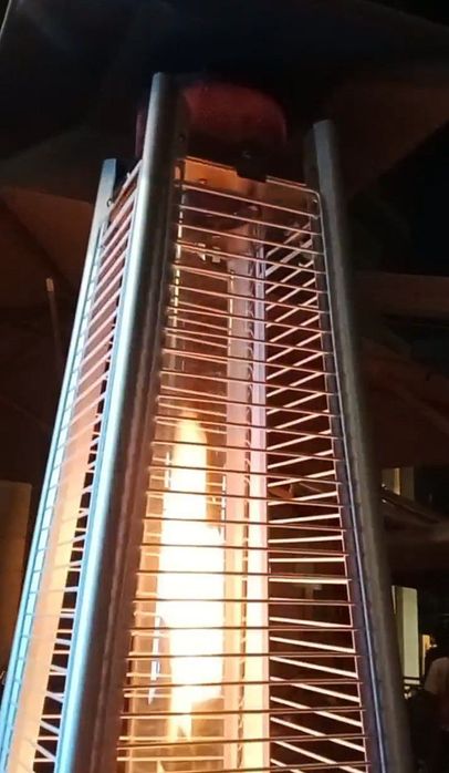 Уличный камин. Обогреватель