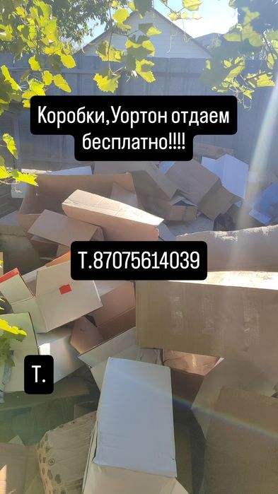 Кортоныые коробки бесплатно!