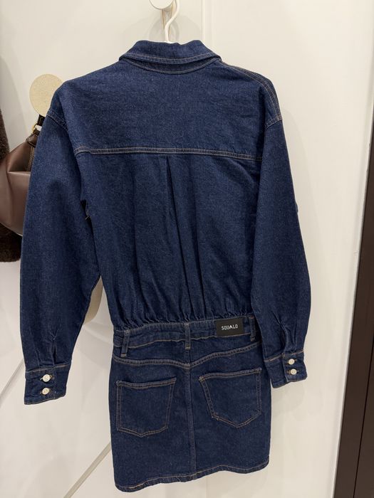 Дънкова рокля с копчета