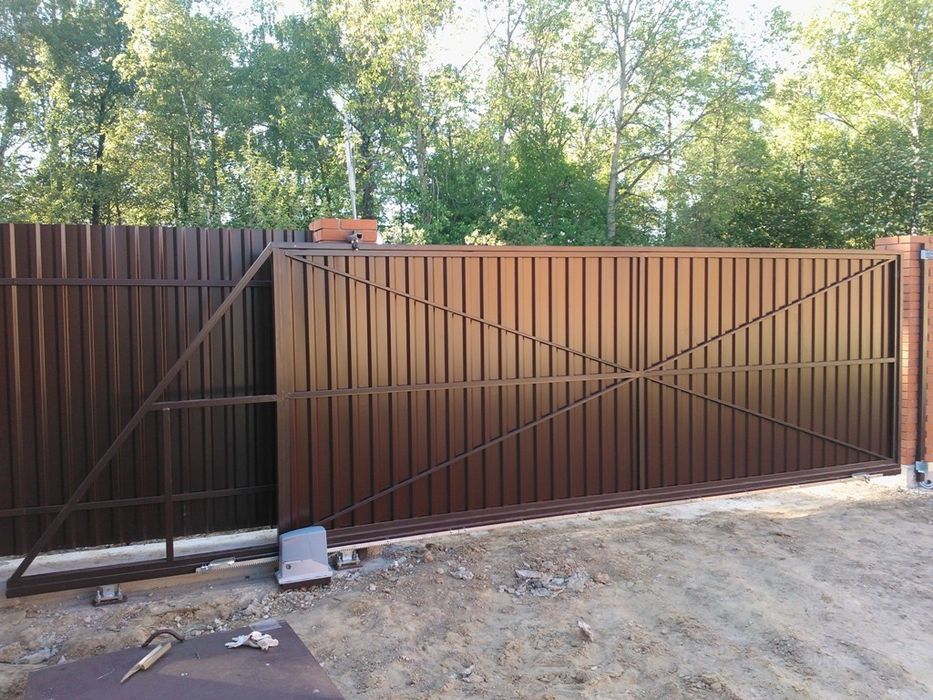 Дарвоза пултли. Раздвижные ворота. Откатные ворота  Ворота  автоматиче