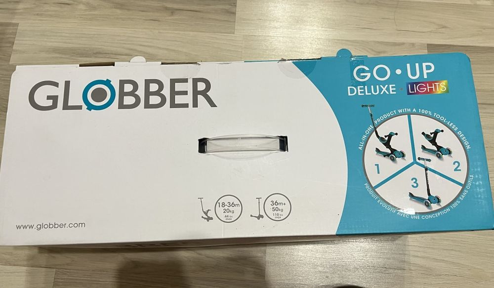 Тротинетка Globber Go Up Deluxe Lights 3 в 1 - НОВА