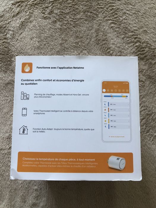 Termostat  wireless, Netatmo programabil, digital, Wi-Fi