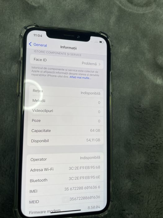 Vand iphon x de 64 gb