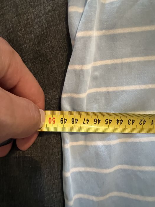 Tricou Polo Polo Ralph Lauren – Dungi albastru/alb – Mărimea L – Nou cu etichetă