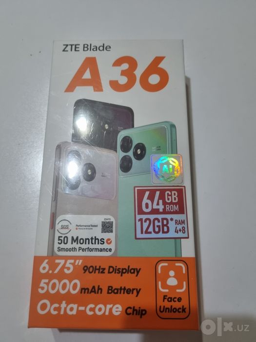 Smartfon yangi Zte a36