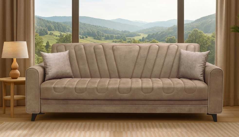 Клик клак канапе за сън с луксозна дамаска