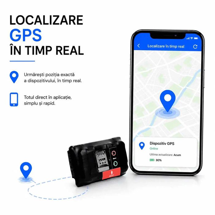 Microfon Spion si Reportofon Spion cu Localizare GPS si Control Prin SMS sau Aplicatie SMT SECURITY