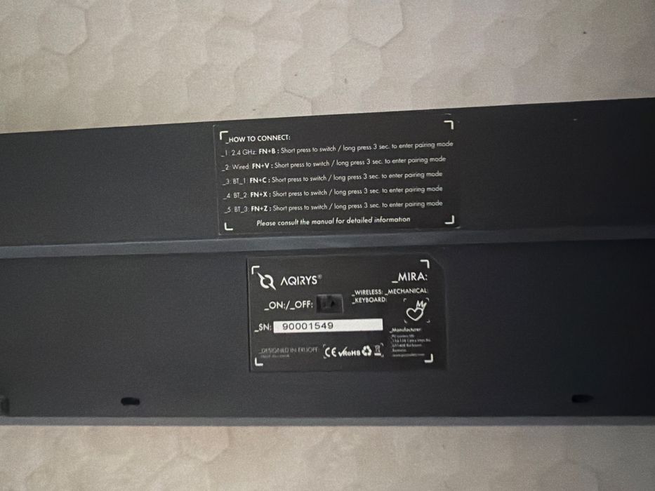 Tastatura aqirys mira in stare foarte buna