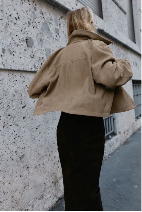 Ново яке от естествен велур ZARA