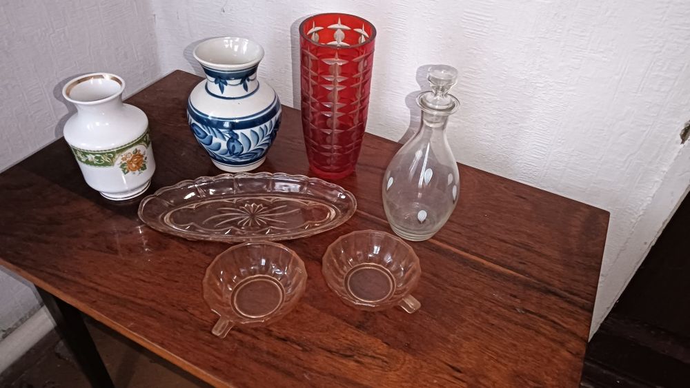 Посуда. Чешское стекло.