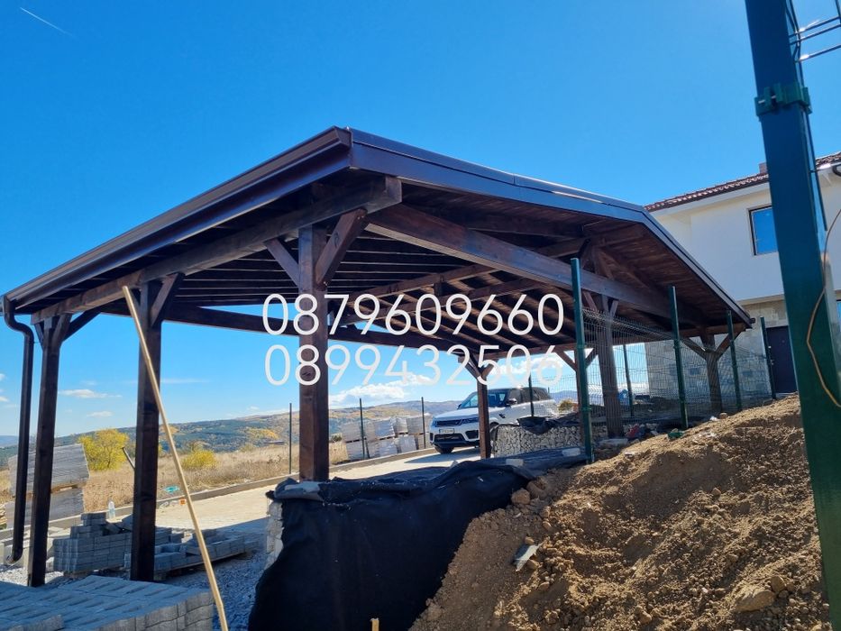 Навеси от Дърво Козирки Декинг огради