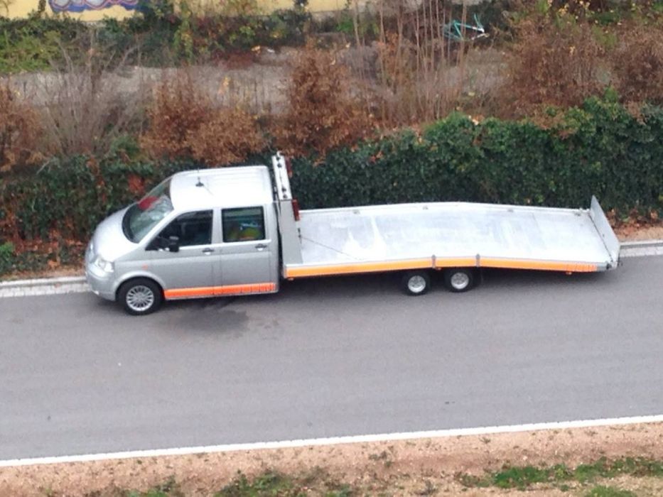 Autoplatforma VW T5*Cabina Dubla*Aluminiu*3500 kg