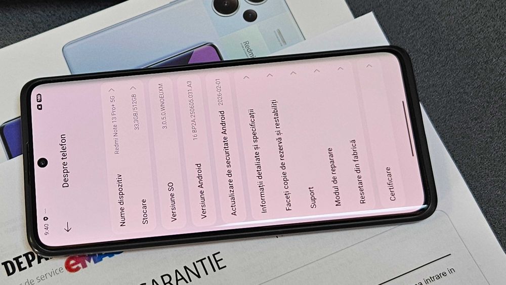 Xiaomi Note 13 Pro+ 5G 512GB Ram 12Gb Garantie