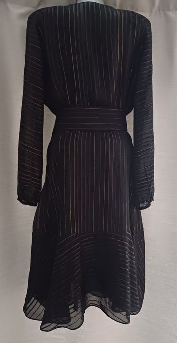 Massimo Dutti елегантна черна рокля, размер 40