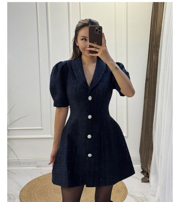 твидовый пиджак платье