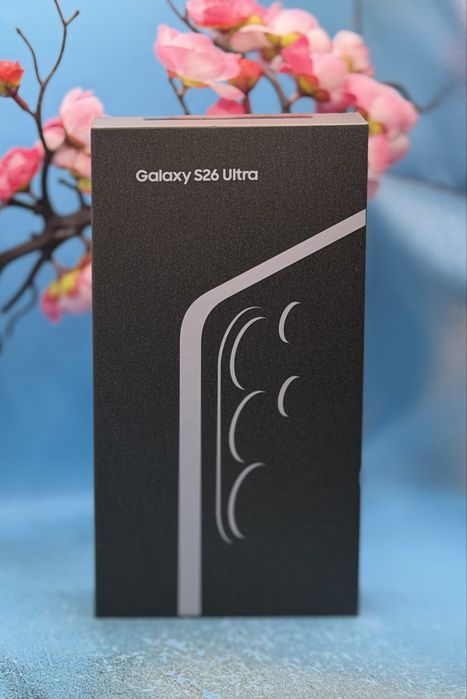 НОВ!!! Samsung Galaxy S26 Ultra, Dual SIM, 12GB RAM, 512GB, 5G, Black + подарък оригинален адаптер