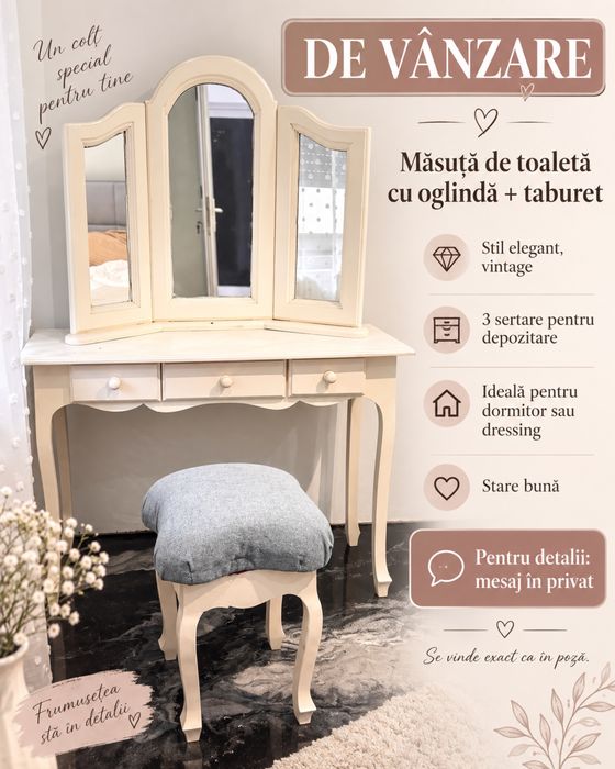Vand masuta de toaleta(machiaj)