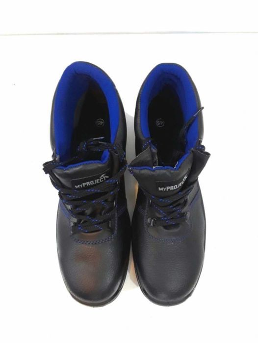 Bocanci de lucru din piele naturală NOI + BONUS CIORAPI - 100 Lei