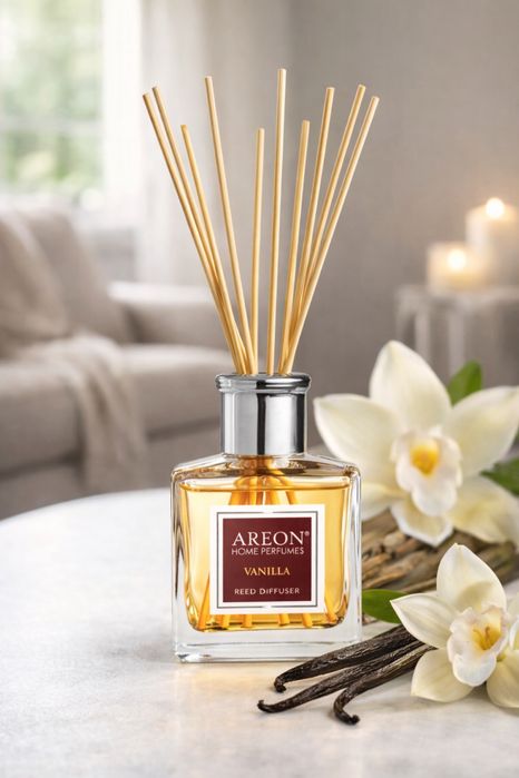 Аромадиффузор Areon 150 мл — ароматизатор для авто и дома с палочками