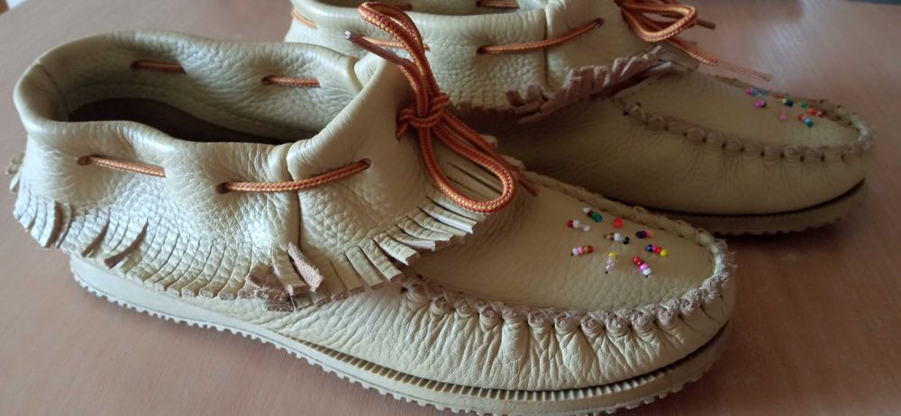 Дамски обувки Ръчно изработени мокасини естествена кожа размер 38