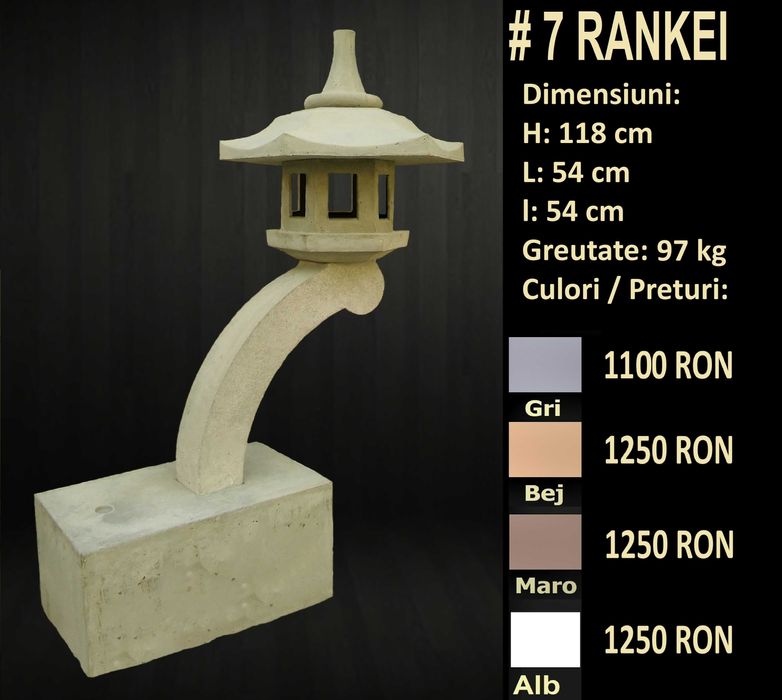 Felinare japoneze din beton