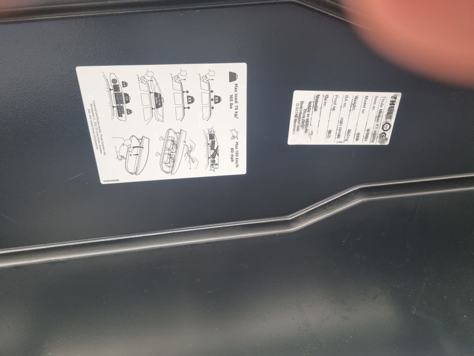 Vand Cutie portbagaj Thule Motion XT ALPINE Negru Lucios