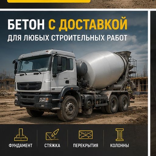 Бетон для фундамента и строительства