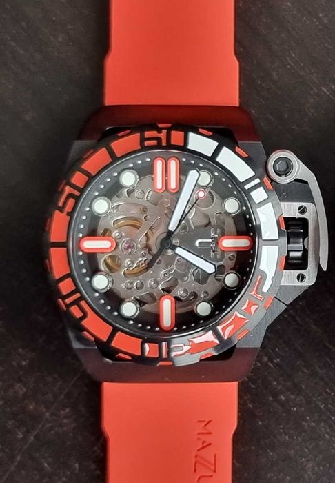Ceas Mazzucato RIM SUB - Orange/Black SK3-OR - Automatic Dive Watch