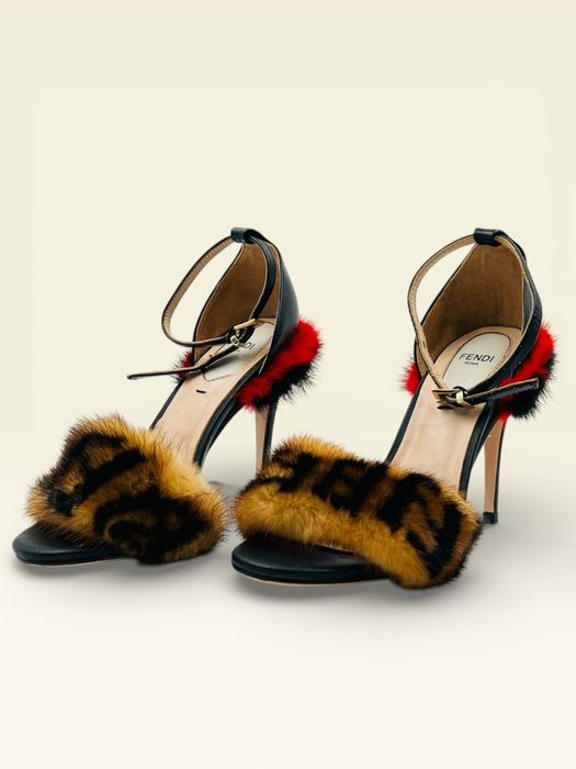 Fendi оригинални дамски обувки на ток