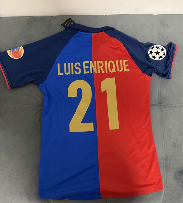tricou fotbal jersey retro Barcelona Luis Enrique 21 99/00