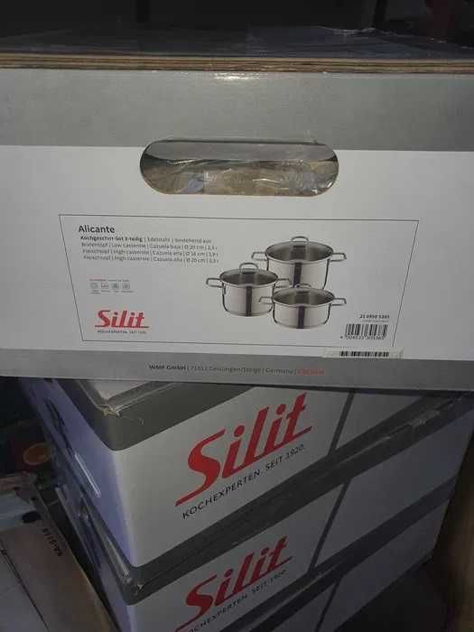 Комплект от 3 броя Тенджери на SILIT Alicante със стъклени капаци