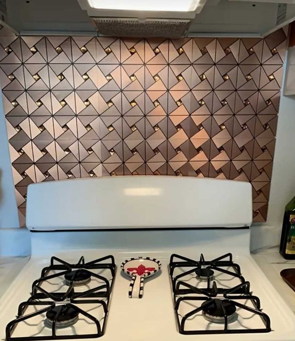 Луксозни метални 3d плочки с кристали