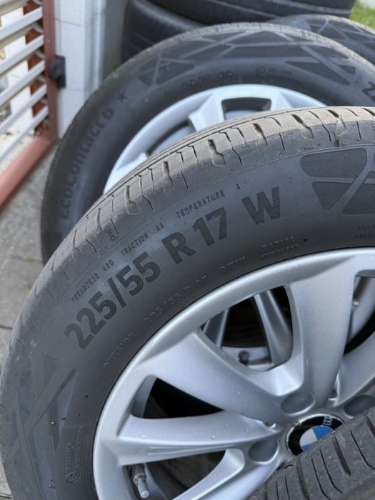 Jante originale BMW F10 F11 17” cu anvelope 225 55 17 Continental