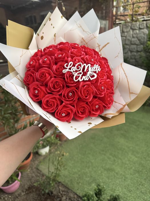 Aranjamente din trandafiri de sapun