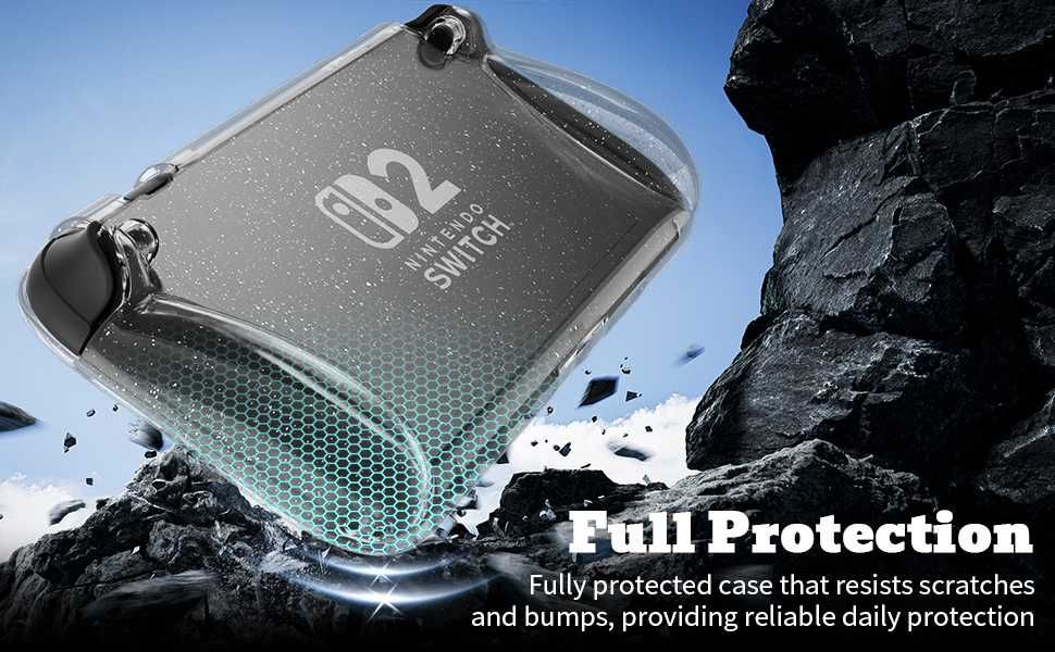 Husa carcasa protectie Nintendo Switch 2,TPU,transparent,antisoc,moale