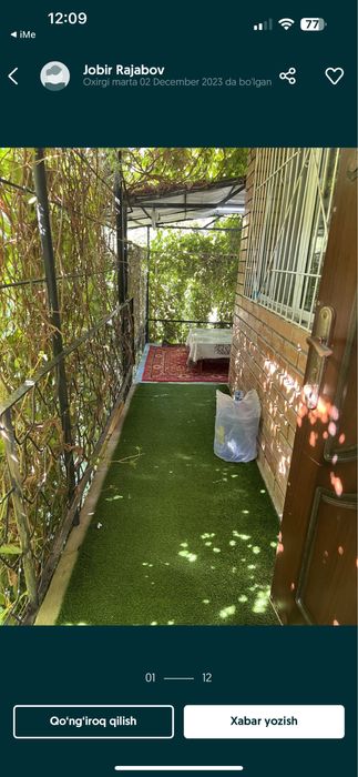 yunsobod 10 kv 1 xonali uy arzon narxda