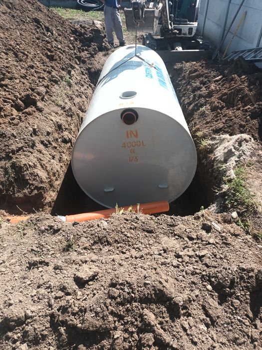 Montaj fose ecologice tricamerale din polipropilena