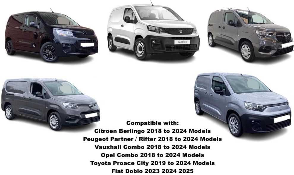 2 броя Ветробрани за Peugeot Partner Citroen Berlingo Opel Combo 2018