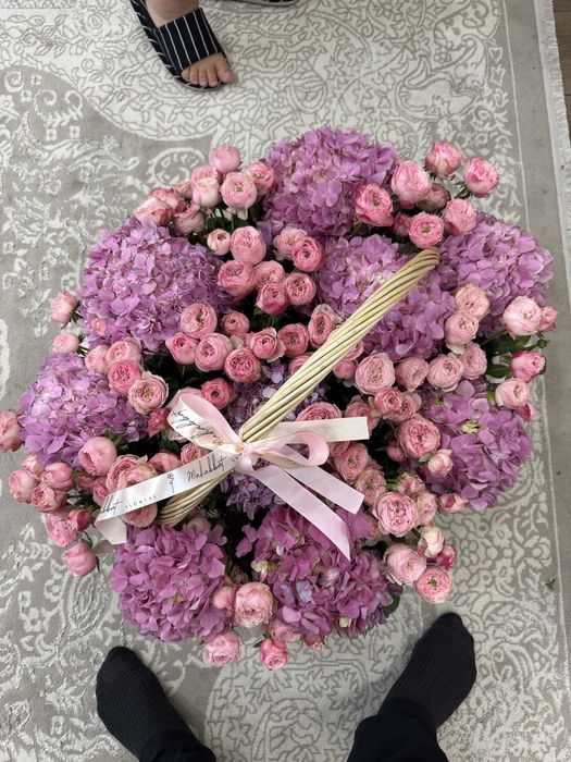 Свежий букет корзина