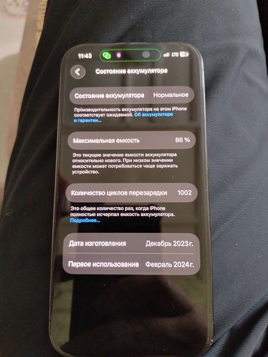 Айфон 15 про память 256