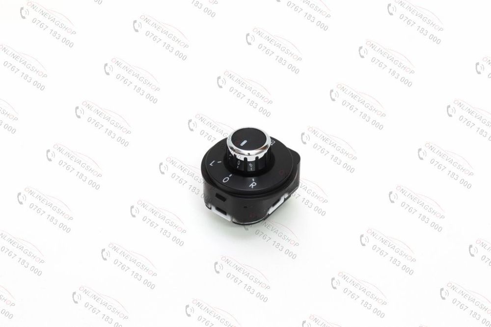 Buton reglaj oglinda crom OEM pentru VW Polo 6R